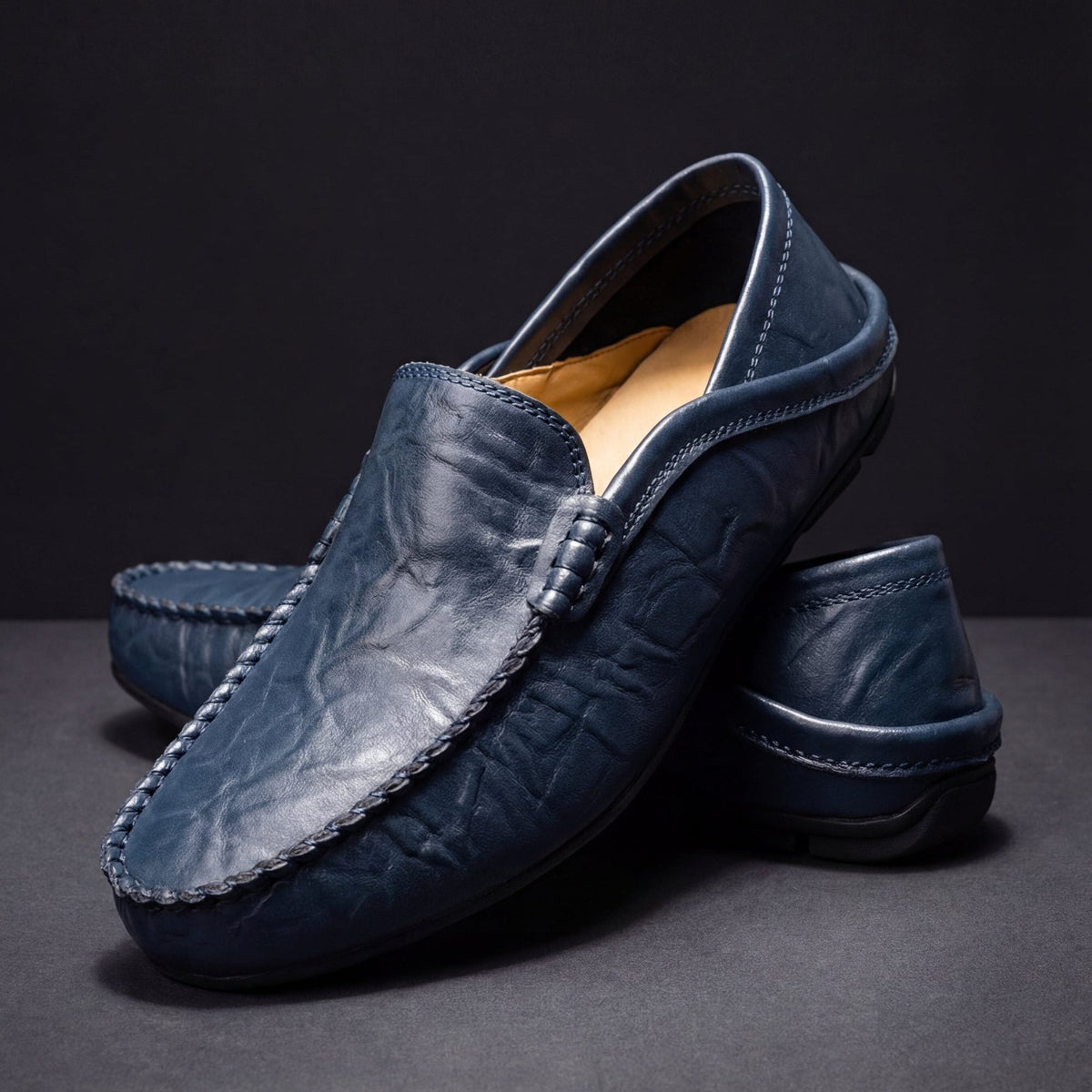 Mocassin Homme Cuir Sans Lacets