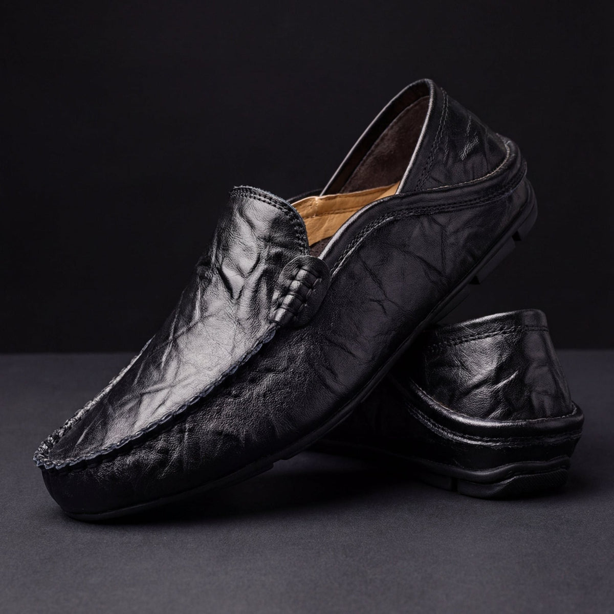Mocassin Homme Cuir Sans Lacets