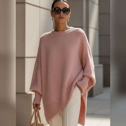 Poncho Oversize Maille Douce Femme