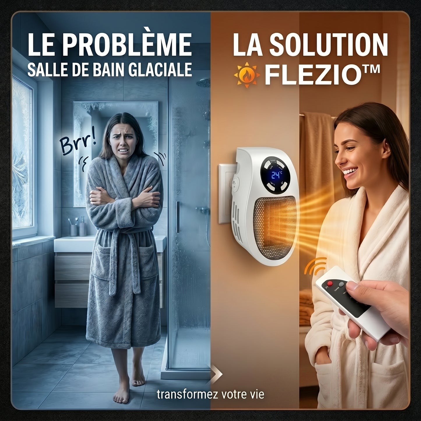 Calorix – Radiateur Électrique d'Appoint Portable