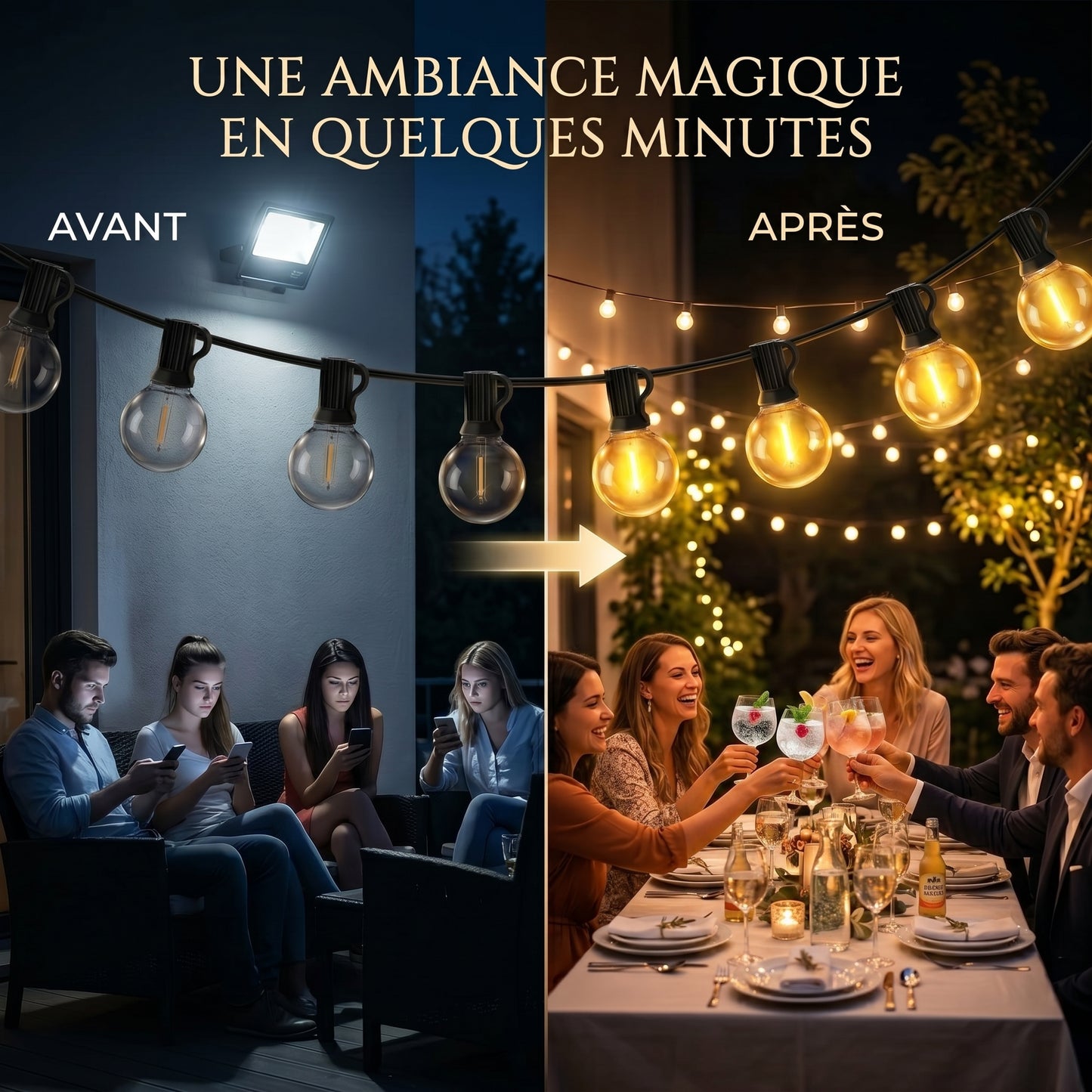 Lumivane – Guirlande Lumineuse Extérieur Guinguette