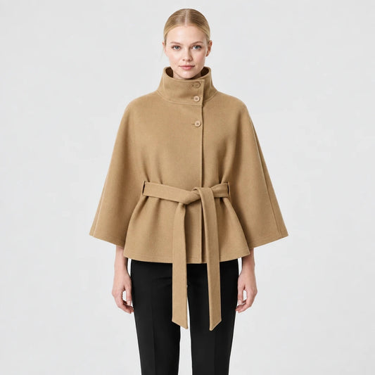 Sofia – Manteau Laine Col Élégant