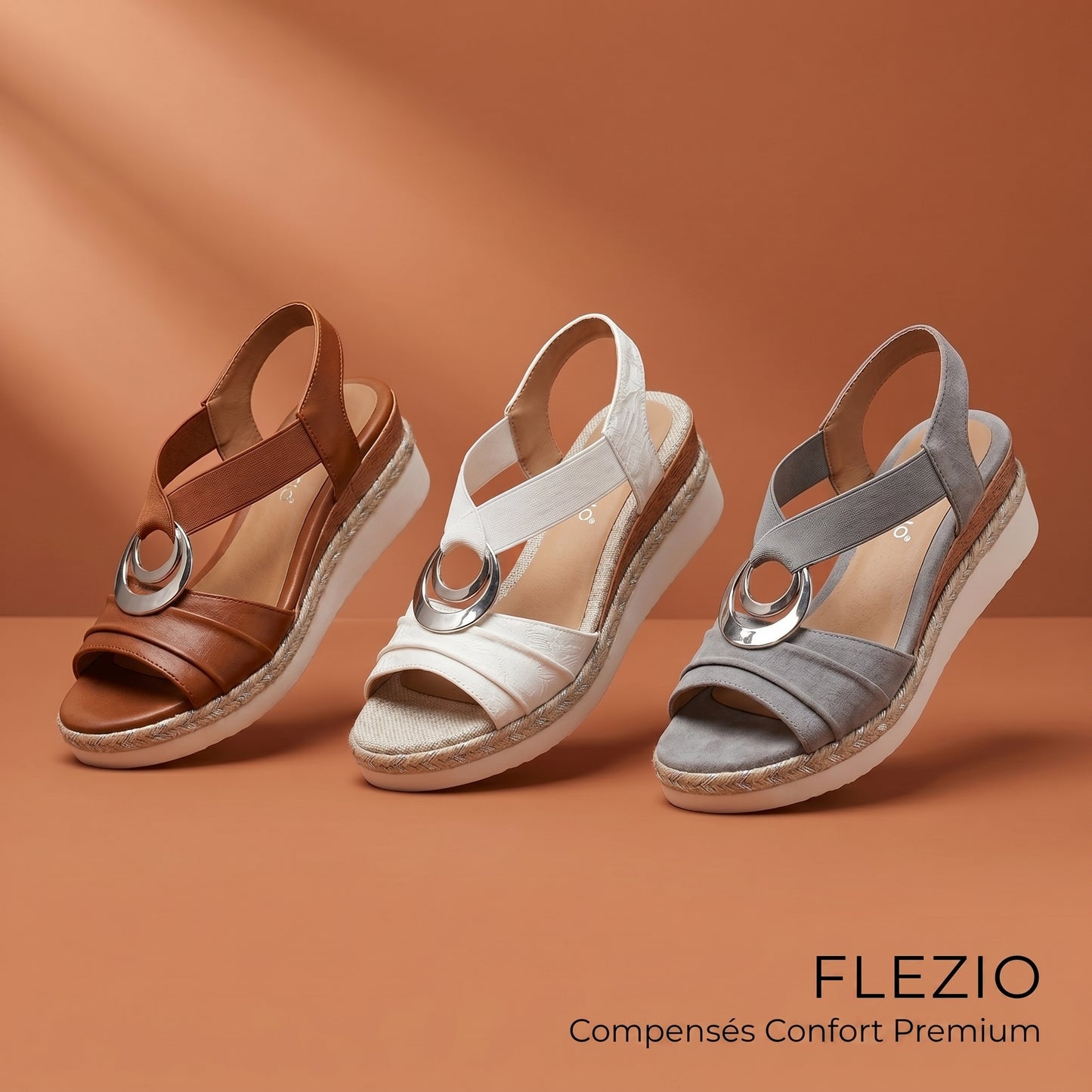 Sandales Compensées Femme Talon 5,5 cm