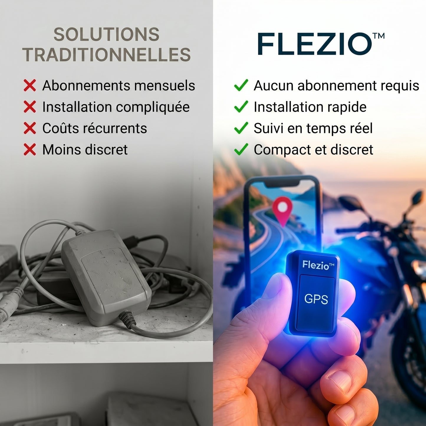 Véloxis – Traceur GPS Moto Sans Abonnement