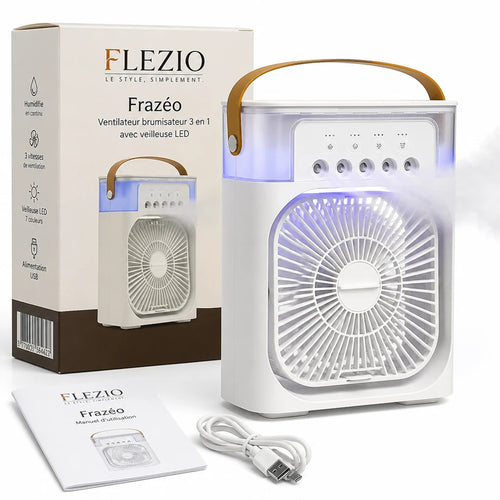 Frazéo – Ventilateur Brumisateur Portable
