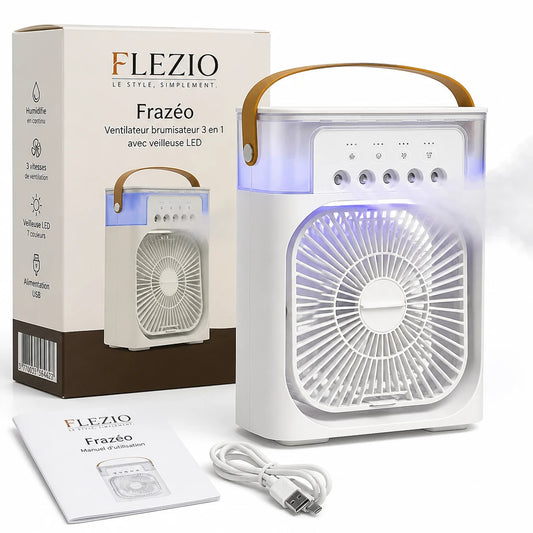 Frazéo – Ventilateur Brumisateur Portable