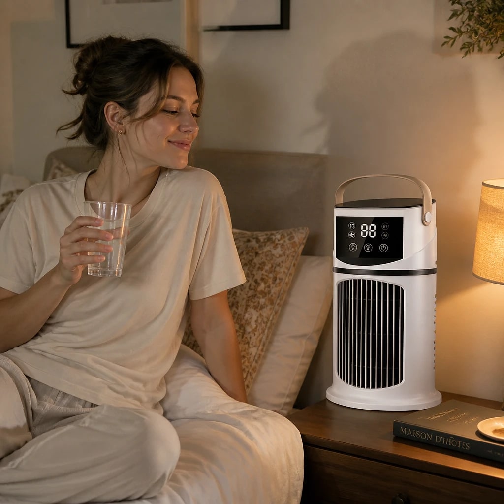 Célestio – Ventilateur Brumisateur Portable