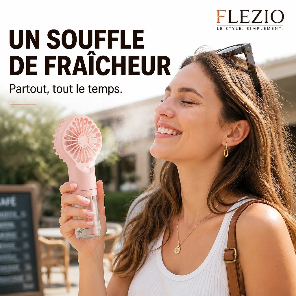 Brisia – Ventilateur Brumisateur Portable