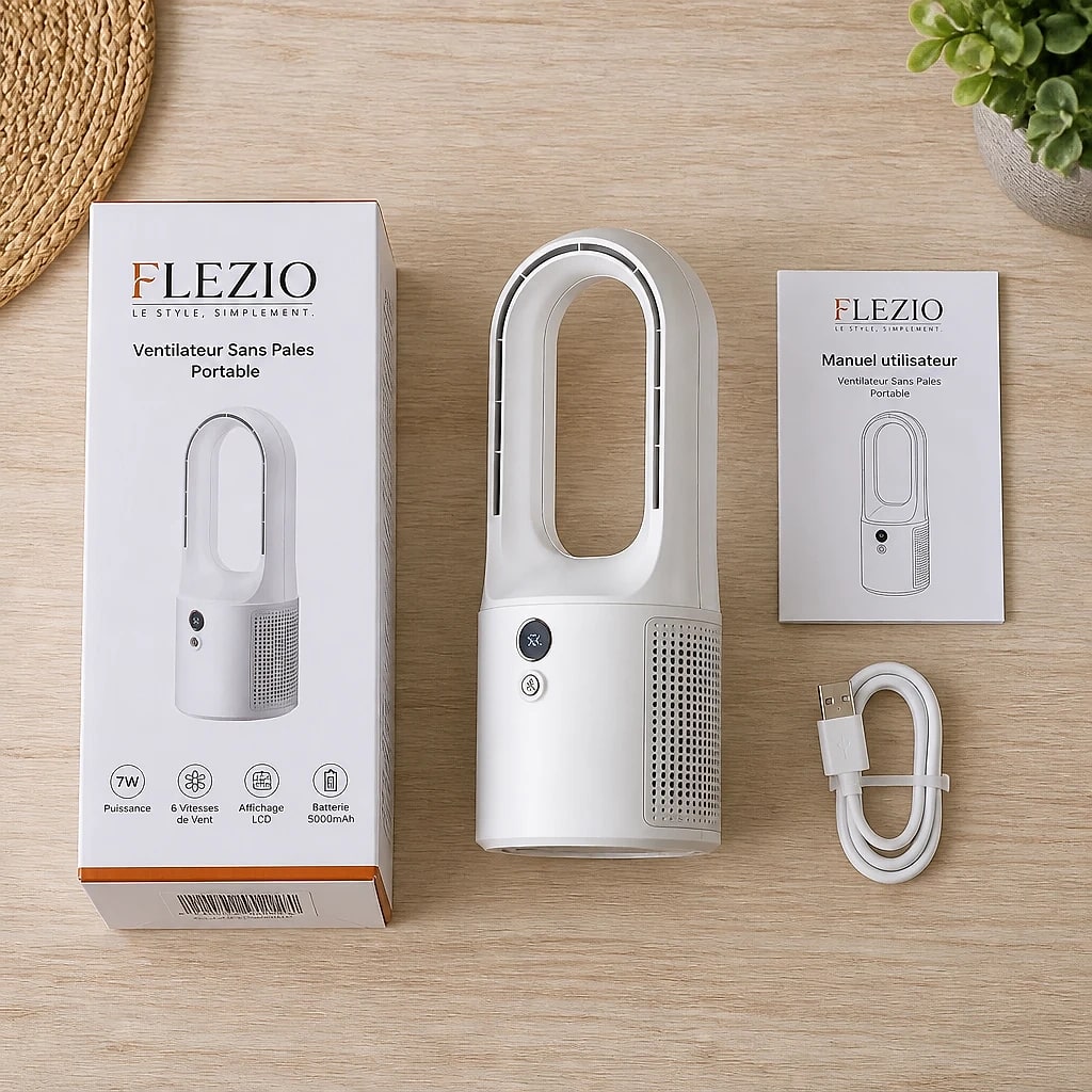 Zéphira – Ventilateur de Bureau Sans Pales