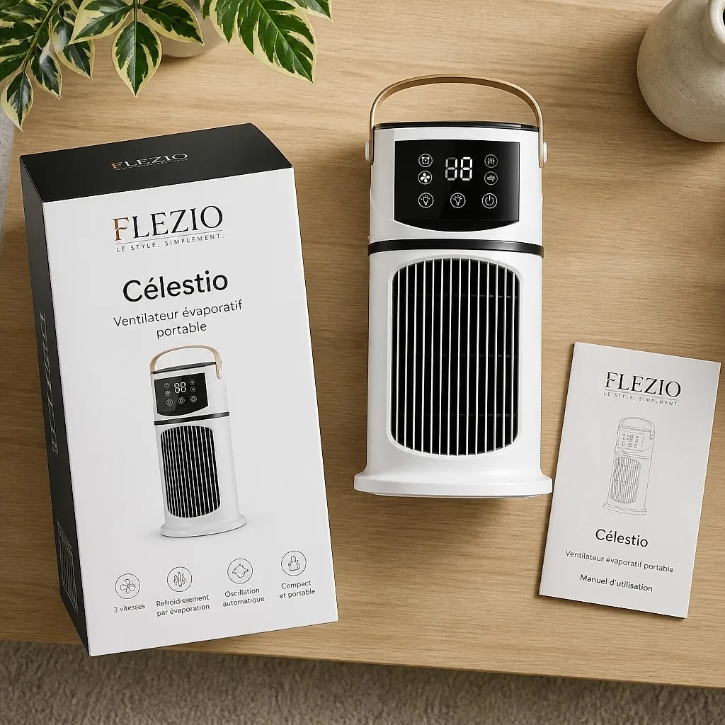Célestio – Ventilateur Brumisateur Portable