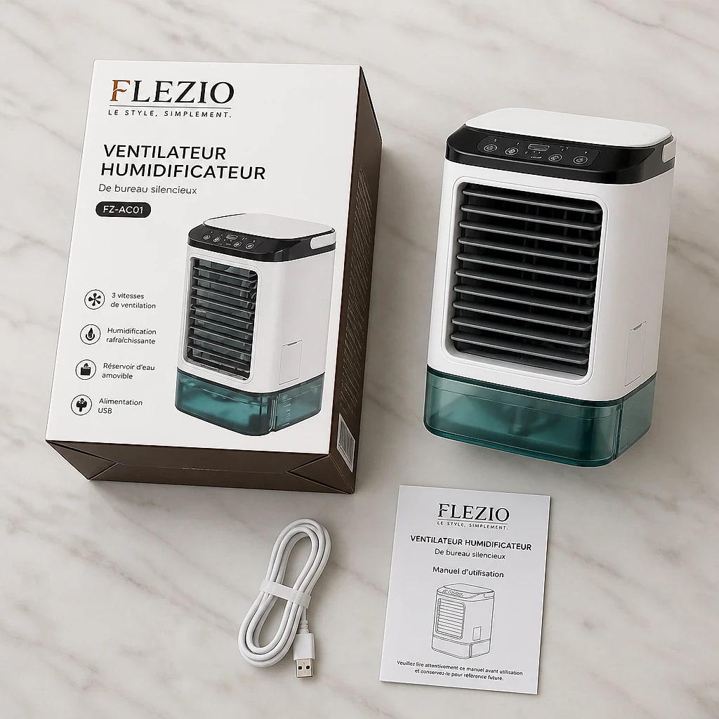 Zelvio – Ventilateur Humidificateur Bureau