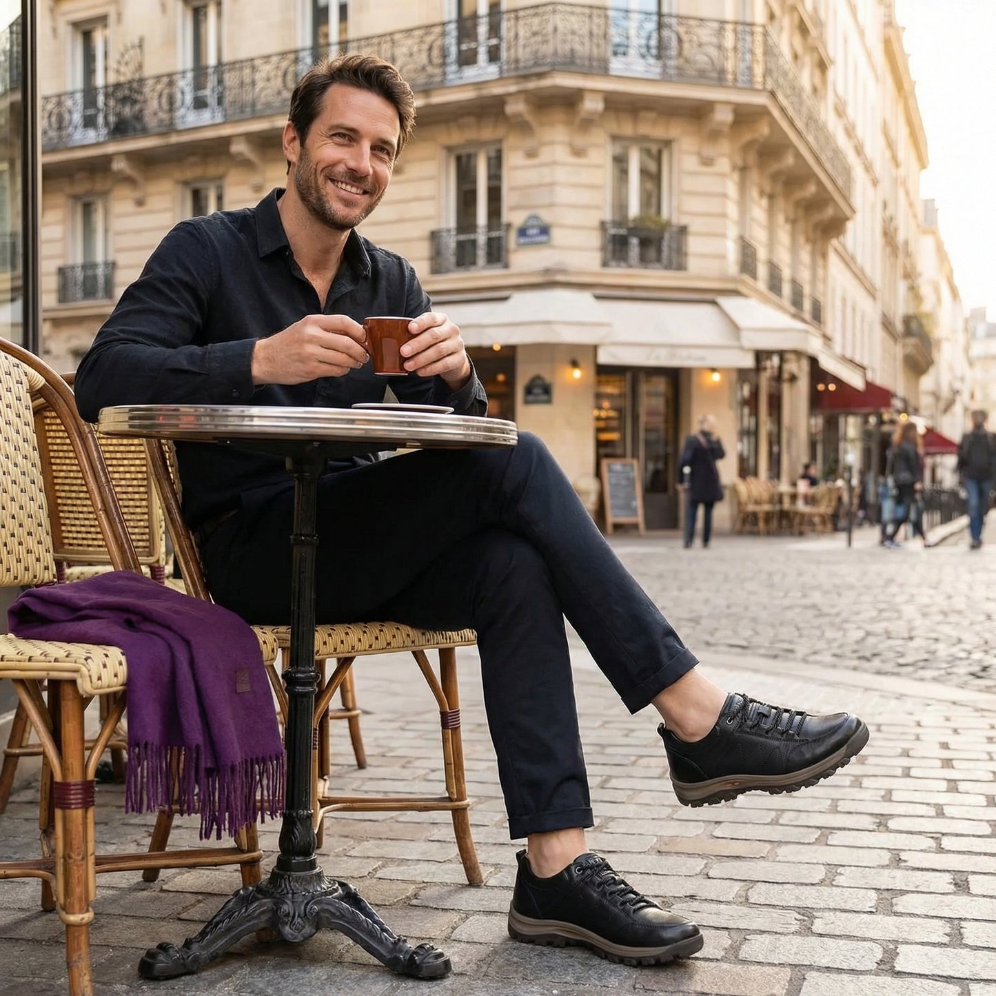 TerraFlex - Chaussures Homme Cuir Confort Randonnée Antidérapantes