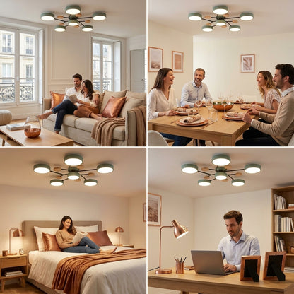 Lumivère – Plafonnier LED Multi-Bras Design