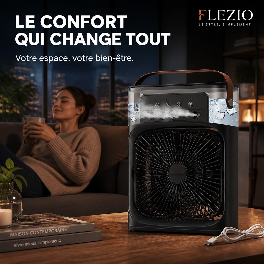 Bravio – Mini Climatiseur Portable USB
