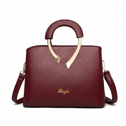 Sac à Main Cuir Triple Compartiment