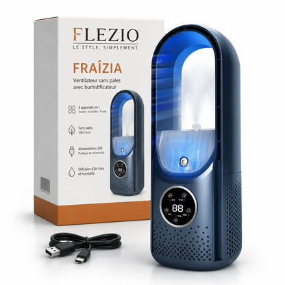 Zéphira – Mini Climatiseur Sans Évacuation Ventilateur Sans Pales USB
