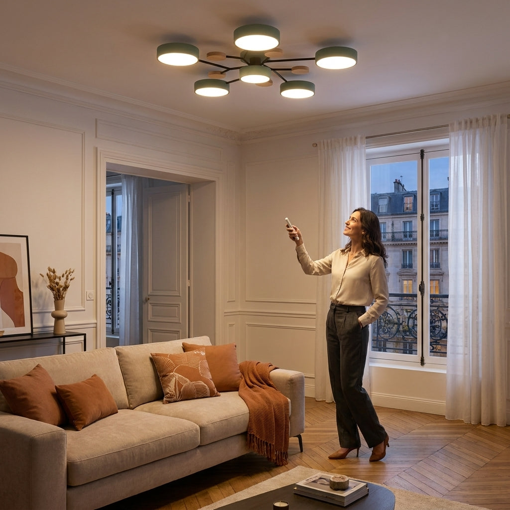 Lumivère – Plafonnier LED Multi-Bras Design