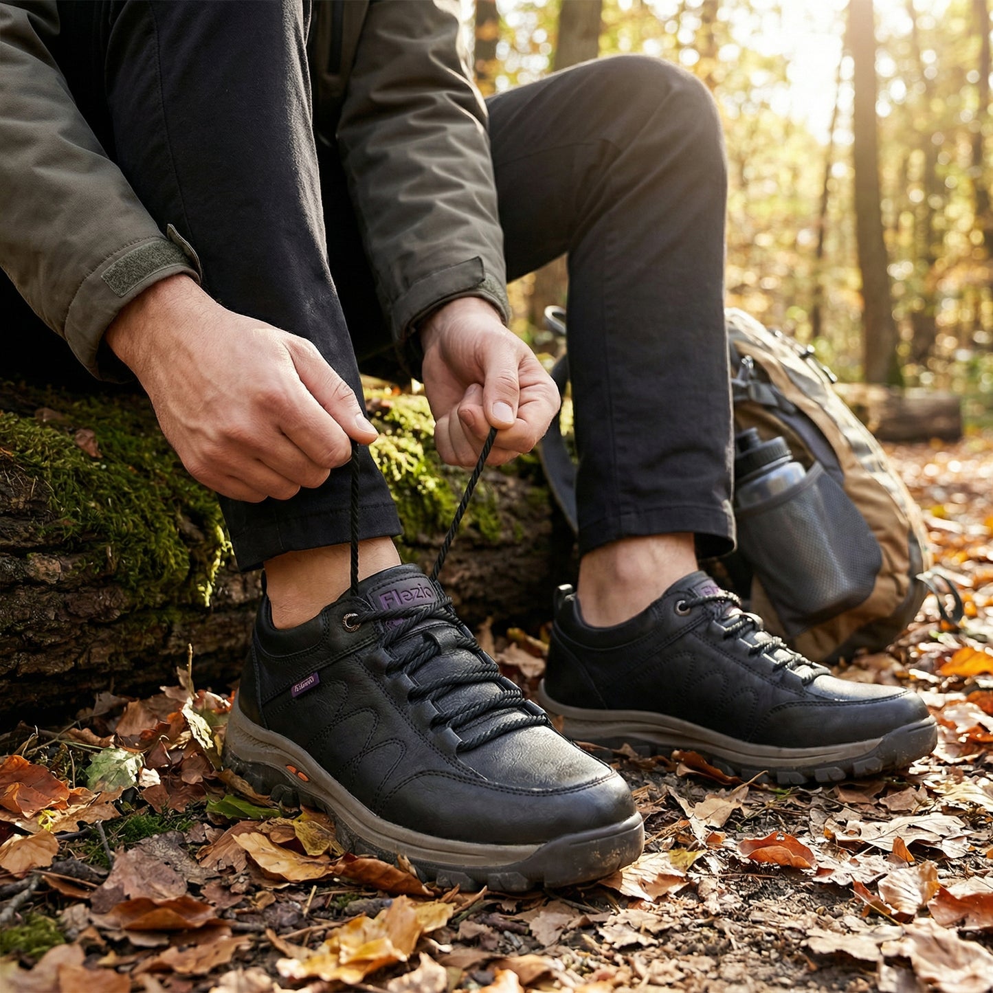 TerraFlex - Chaussures Homme Cuir Confort Randonnée Antidérapantes
