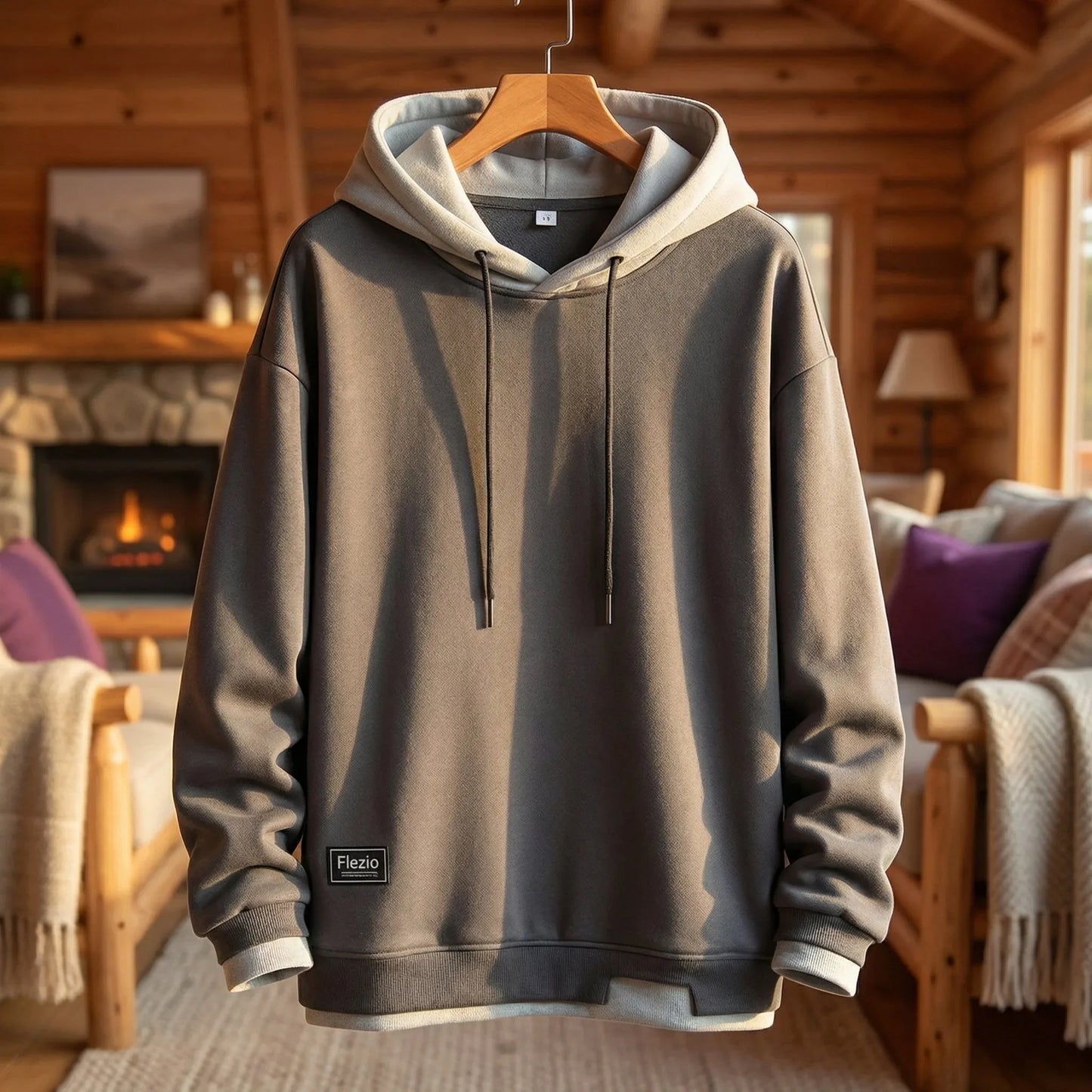 Sweat à Capuche Homme Polyester Séchage Rapide