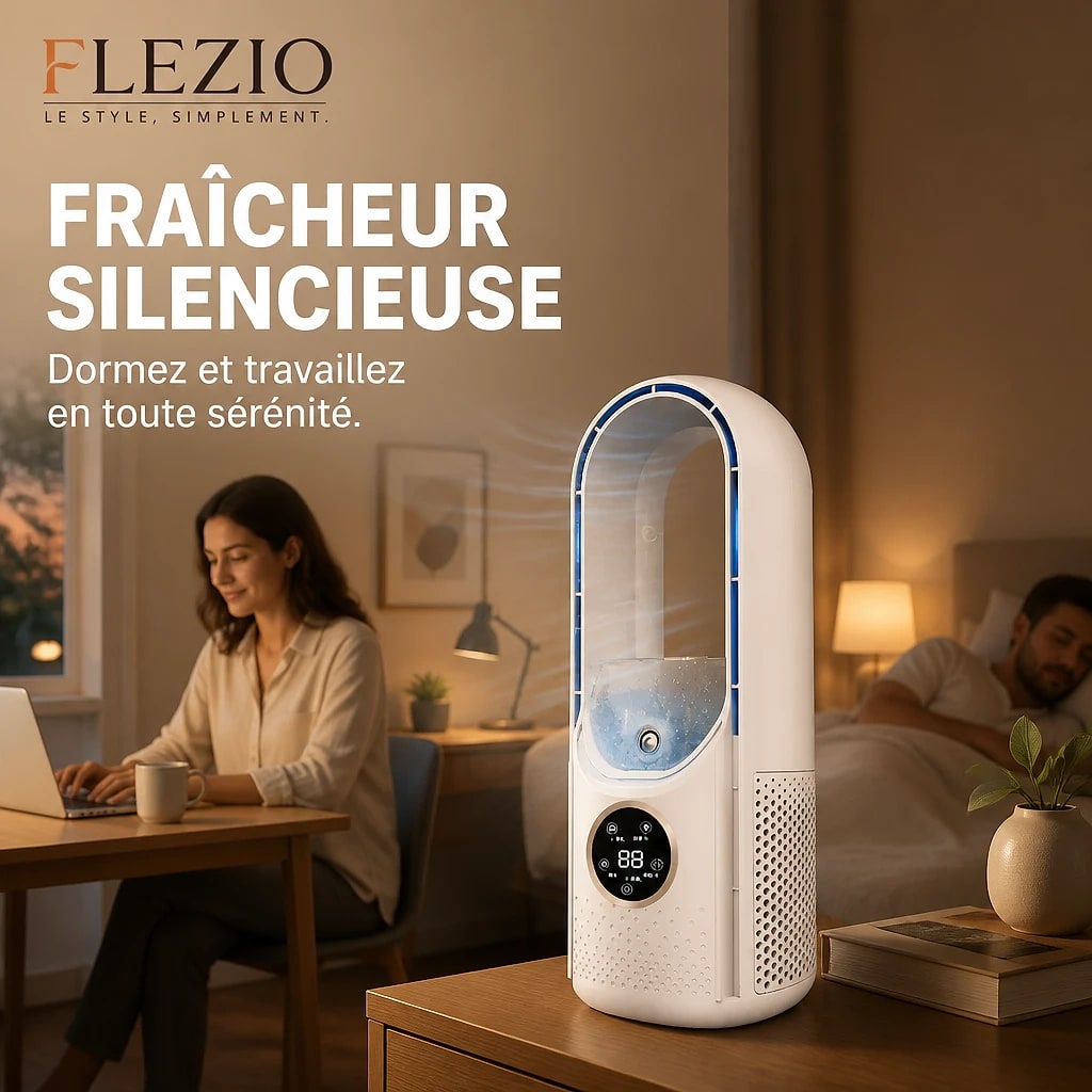 Zéphira – Climatiseur Portable Sans Pales et Silencieux