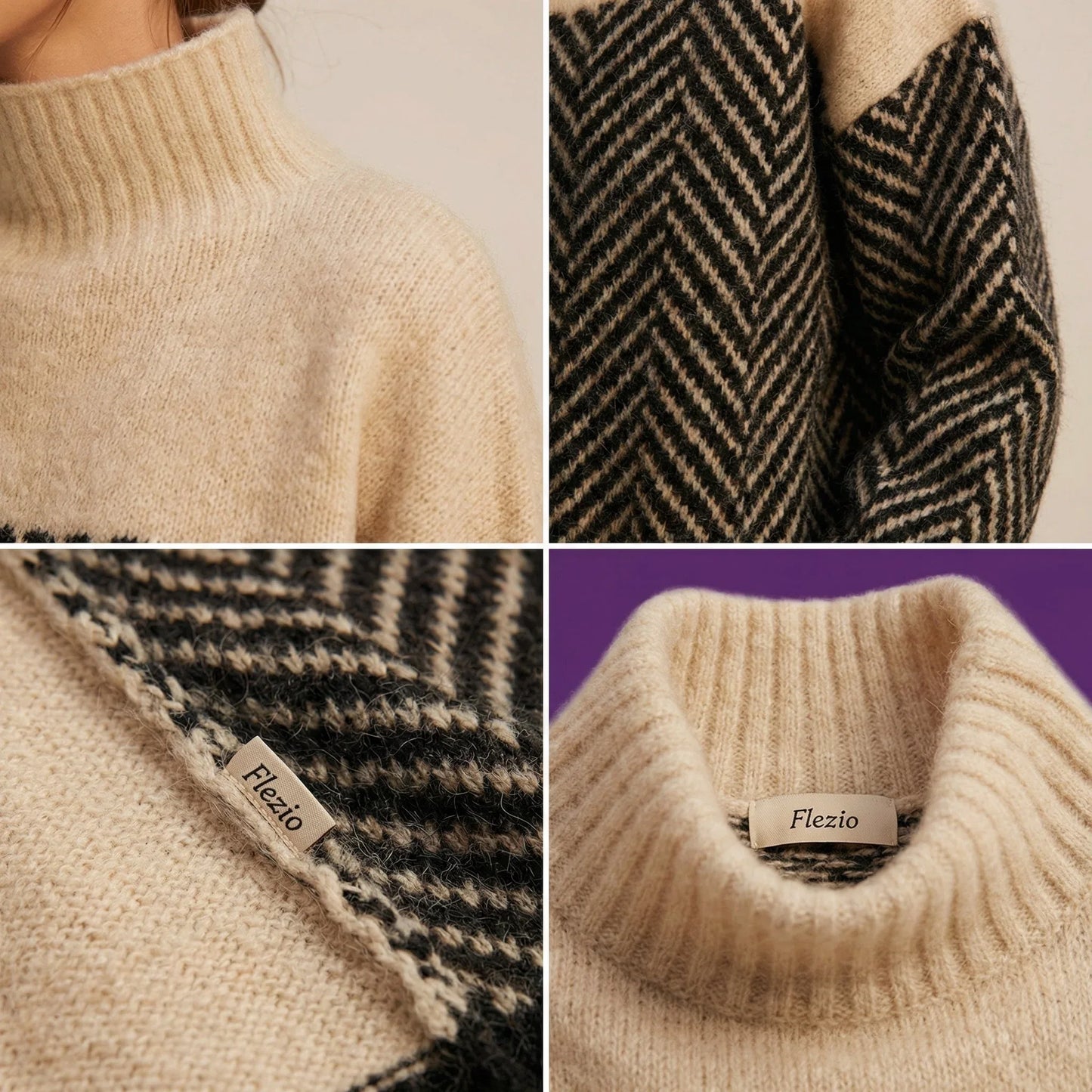 VoraKnit - L'élégance thermique en maille chevron
