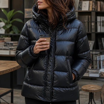 Veste Matelassée Femme Slim Brillante